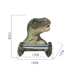 Portarotolo da Parete a Forma di <span class=keywords><strong>T</strong></span>-<span class=keywords><strong>Rex</strong></span> - Decorazione per Bagno, Portarotolo di Carta Igienica a Forma di Dinosauro - Product Image 5
