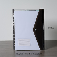 Pochette de classement transparente perforée à 11 trous pour documents, vente en gros