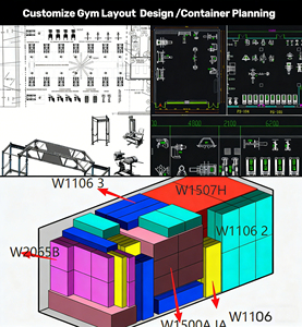 Attrezzo Fitness Multifunzione con Cavi Doppi e Smith Machine - Attrezzatura Completa All-in-<span class=keywords><strong>One</strong></span> per Esercizi di Fitness Unisex per <span class=keywords><strong>Palestra</strong></span> - Product Image 3