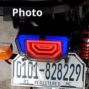 Feux <span class=keywords><strong>arrière</strong></span> à LED compatibles transfrontaliers LKT Factory Direct pour Honda CG125, feux de freinage modifiés GN125, systèmes d'éclairage de <span class=keywords><strong>moto</strong></span> - Product Image 3