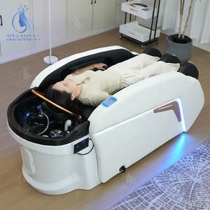 เตียงสปาสำหรับศีรษะแบบเกาหลี เตียงสระผม<span class=keywords><strong>นวด</strong></span>ไฟฟ้าพร้อมระบบ<span class=keywords><strong>นวด</strong></span>ด้วยน้ำ - Product Image 1