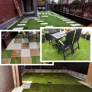 Factory Direct Sales Professional Design Artificial Grass Interlocking Artificial Turf Tiles - Easy DIY Installation