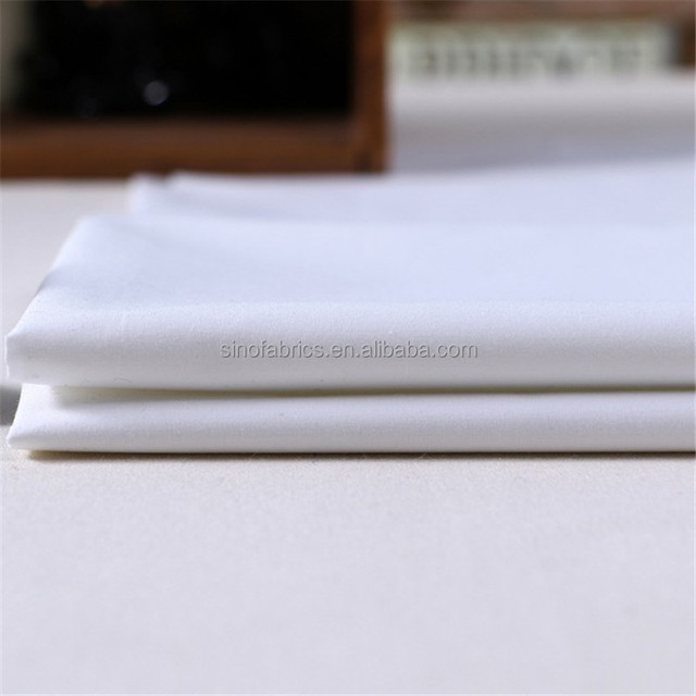 Factory Cotton TC Plain Fabric 32s 40s 45s Wide Width for Medical Hospital Bed Sheet Lining Anti-slip Mattress Cover White