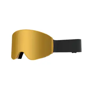 SUNOK – lunettes magnétiques de SKI de neige UV400, Anti-buée pour hommes et femmes, 3 couches recouvertes d'éponge, lentille de Film, lunettes de Snowboard