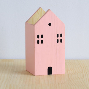 Mini maison de Noël en <span class=keywords><strong>bois</strong></span> gravé en forme d'hexagone pour décoration de ferme et plateau à étages - Product Image 4