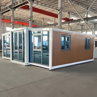 Villa préfabriquée modulaire en acier léger à deux étages, faible coût, montage facile, construction en panneaux sandwich isolés pour magasin ou bureau