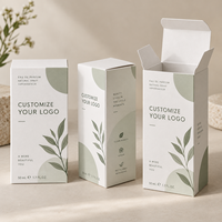 Boîte en carton kraft rigide écologique avec logo personnalisé imprimé, petite boîte en carton pour cosmétiques, emballage pour parfum, rouge à lèvres