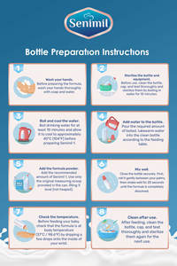 นมผงสำหรับทารก เซนิมิล 1 ขนาด 400 กรัม บรรจุกระป๋องโลหะ มาตรฐานยุโรป สูตร 1 ปราศจากน้ำมันปาล์ม ปราศจากกลูโคส อุดมด้วย DHA GOS FOS - Product Image 2