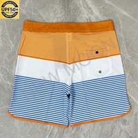 Short de bain taille haute grande taille respirant pour l'été, décontracté, protection solaire, avec impression par sublimation et logo personnalisé