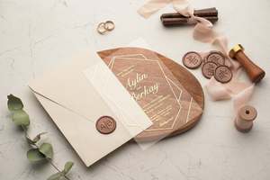 Acrylic Wedding Lời Mời Thiệp Chúc Mừng Kinh Doanh Lời Mời Với Thiết Kế Tùy Chỉnh - Product Image 2