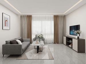 Ensemble de meubles sur mesure pour salon moderne |   Meuble TV et canapé combinés au design minimaliste - Product Image 4