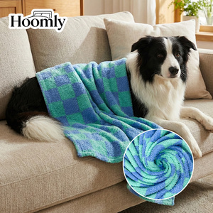 Couverture en polaire Hoomly 100% polyester à carreaux, imprimé <span class=keywords><strong>plaid</strong></span> tendance, pour chambre, bureau, hôtel - Product Image 4