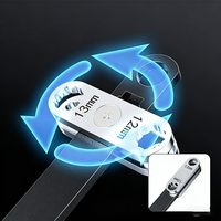 Clé à molette portable réglable 8 en 1 à 360 degrés avec embout ouvert, multi-spécifications, outil de quincaillerie polyvalent