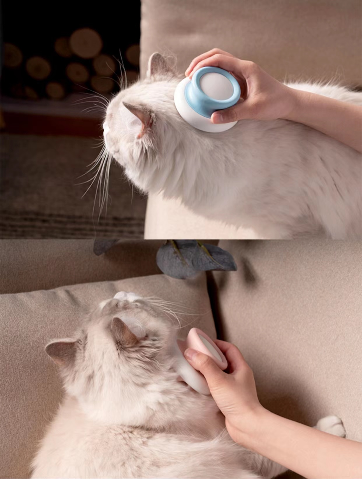 ABS Pet Grooming Tool Dog Hair Massage Grooming Brush