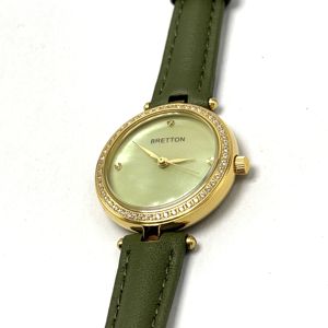 <span class=keywords><strong>Montre</strong></span> ronde pour femme, <span class=keywords><strong>cadran</strong></span> noir, lunette sertie de diamants, bracelet en cuir <span class=keywords><strong>bleu</strong></span>, <span class=keywords><strong>montre</strong></span>-bracelet analogique à quartz, boîtier en acier inoxydable, <span class=keywords><strong>cadran</strong></span> MOP - Product Image 5