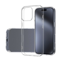Coque transparente en TPU souple pour iPhone 17 Air 16 15 14 13 12 11 Pro Max 7 8 Plus SE, antichoc, ultra-fine, coque arrière transparente