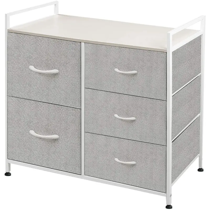 Металлическая складная мебель для спальни, современные шкафы из МДФ, комод с 6 ящиками для одежды