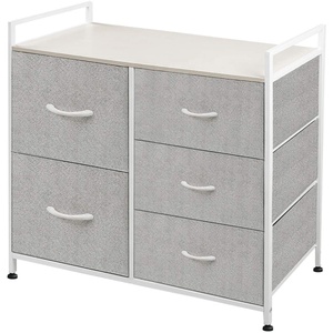 Commode pliable en métal, mobilier de chambre à coucher, design moderne, 6 tiroirs, commode pour vêtements - Product Image 1
