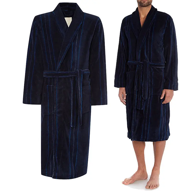 Wholesale Price OEM 2022 Sleepwear Flannel Bathrobe Men Pajama Men Good Nightwear For Relaxing At Home