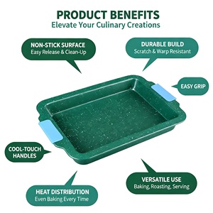 0.6Mm Carbon Thép Sâu Món Ăn Bánh <span class=keywords><strong>Pan</strong></span> Không Dính Rang <span class=keywords><strong>Pan</strong></span> Màu Sắc Khác Nhau Hình Chữ Nhật Rang Xay Nướng <span class=keywords><strong>Pan</strong></span> Với Xử Lý - Product Image 4