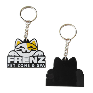 ตัวอย่างฟรี พวงกุญแจยางพลาสติกกันน้ำแบบเป็นมิตรกับสิ่งแวดล้อม รูปตุ๊กตา 3 มิติ ทำจากซิลิโคน PVC นุ่ม แฟชั่นการ์ตูน - Product Image 4