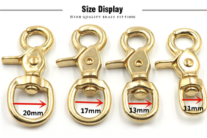 Bán buôn rắn brass xoay Snap Carabiner mùa xuân Snap hook - Product Image 5