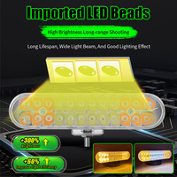 Nouveau 6 pouces 24W LED barre lumineuse de travail blanc ambre brouillard conduite lampe pour moto SUV ATV camion Tricycle et véhicules tout-terrain 4x4