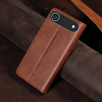 Casing HP Lipat Kulit PU untuk iPhone 17 Air - Penutup Berdiri dengan 3 Slot Kartu, Penutup Magnetik & Cangkang Anti Benturan