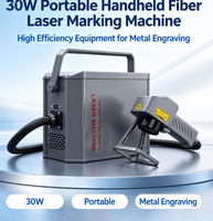 Machine de marquage laser à fibre portative 30W, équipement haute efficacité pour la gravure sur métal