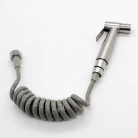 Ensemble de douchette pour bidet en acier inoxydable au design moderne, écologique et hygiénique, douchette pour toilette Shattaf