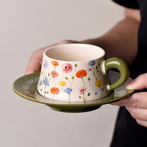 Tasse à café de luxe de haute qualité, souvenir de l'inauguration de la maison, tasse en céramique avec soucoupe - Product Image 2