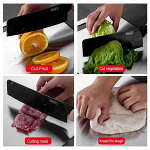 <span class=keywords><strong>Planche</strong></span> à découper en acier inoxydable <span class=keywords><strong>de</strong></span> cuisine portable facile à nettoyer en gros d'usine pour LOGO <span class=keywords><strong>de</strong></span> soutien <span class=keywords><strong>de</strong></span> fruits et légumes <span class=keywords><strong>de</strong></span> viande - Product Image 3