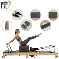 Reformer Pilates Lipat Multifungsi Berkualitas Tinggi dari Kayu Oak, Grosir Formfit Yoga
