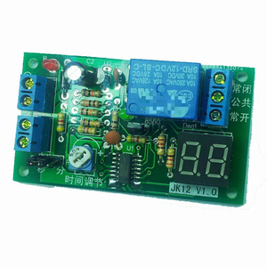 <b>12</b>/24V Trigger 99-minute Adjustable Delay Relay Digital Tube Display Timing Microcontroller Module Timing Circuit - Product Image 1
