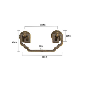 Maniglie a goccia girevoli in ottone massiccio per mobili antichi, cassettiere, cucine, comò, porte di camere da letto e portagioie - Product Image 6