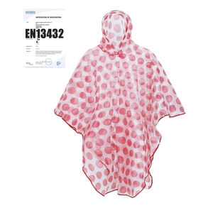 BSCI Factory Logo Custom emergenza LDPE usa e getta <span class=keywords><strong>pioggia</strong></span> per Poncho tutto stampato per ragazzi e ragazze per attività all'aperto Clim - Product Image 5