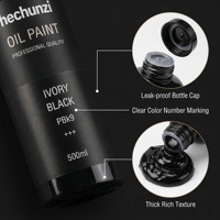 Fournitures artistiques Hechunzi, peinture à l'huile pour artistes de 500 ml, qualité professionnelle, pigment riche, consistance lisse, peinture à l'huile pour artistes
