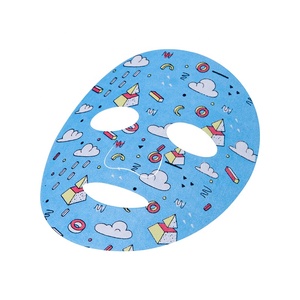 Modello multicolore del fumetto stampa foglio di maschera facciale per i bambini, bambini-fatto con cotone 100% - Product Image 1