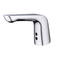 Robinets de lavabo de pont à capteur automatique HY-166A moderne aucun robinet d'eau en laiton pour salle de bain et cuisine montage à un trou