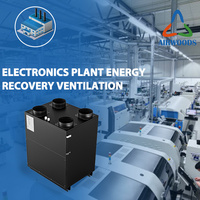 Mur de récupération d'énergie Hrv sans conduit Erv Heat Recovery Système de ventilation Home Air Heat Recuperator