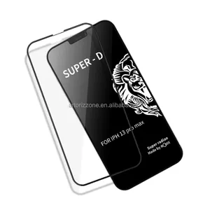 Tempered Glass Raw Material Screen Protector Premium Full Glue Full Cover 3d Tempered Glass Mobile Phone Super D Screen Protector For Iphone