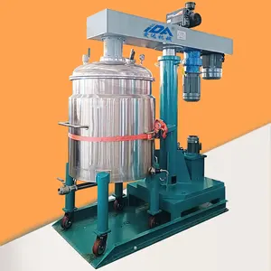 Customized Double twin shaft putty mixing mixer machine high speed dispersing low speed mixer with wall scraper