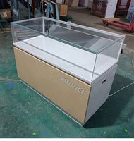 Vitrine de présentation pour téléphones portables pliable et personnalisable, éco-responsable, avec éclairage LED, montage facile, design moderne