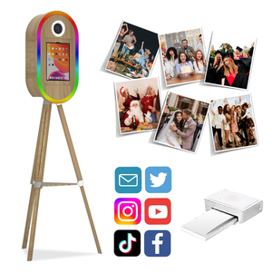 Nouvelle Arrivée : Photobooth Vintage en Bois pour iPad, Support d'Imprimante Compatible avec <span class=keywords><strong>DS620</strong></span> pour Appareils Photo Reflex et Smartphones - Product Image 6
