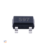 Transistor NPN SMD FMMT597TA SOT-23 40V 1A à fort gain de courant, composant amplificateur de commutation haute vitesse en stock