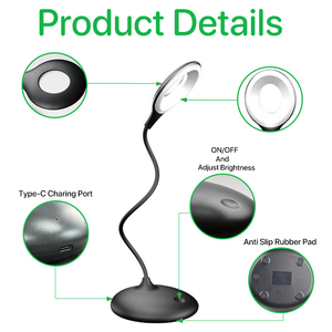 Màu xanh lá cây ánh sáng pin Powered <span class=keywords><strong>LED</strong></span> đèn bàn hiện đại Bắc Âu nghiên cứu đọc sách phòng ngủ cạnh giường ngủ bàn ánh sáng kích thước trung điều khiển cảm ứng - Product Image 4