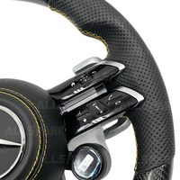 Volant personnalisé en fibre de carbone avec LED pour Mercedes-Benz 2015-2021, pour CLS C300 E260 E300 S400 G350 GLA 43 GT pour GLB GLC SL