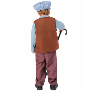 Disfraz de <span class=keywords><strong>Abuelo</strong></span> para Niños, Color Beige, para Halloween, Día del Niño, Juego de Roles, Cosplay de <span class=keywords><strong>Abuelo</strong></span>, Disfraces de Anciano - Product Image 4