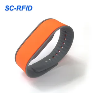 Control de Acceso RFID t5577, pulsera de silicona con llave para Hotel/Escuela, superventas