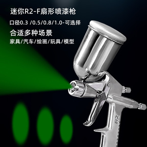 Pistola de Pulverización en Forma de Abanico R2-F 0.3 0.5 0.8 1.0mm, Pistola de Aire para Pintar Automóviles con Alimentación por Gravedad - Product Image 2